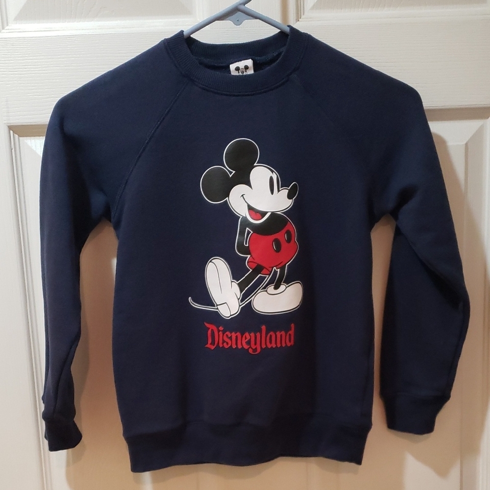 Disneyland Mickey Mouse Navy Sweatshirt Size 7